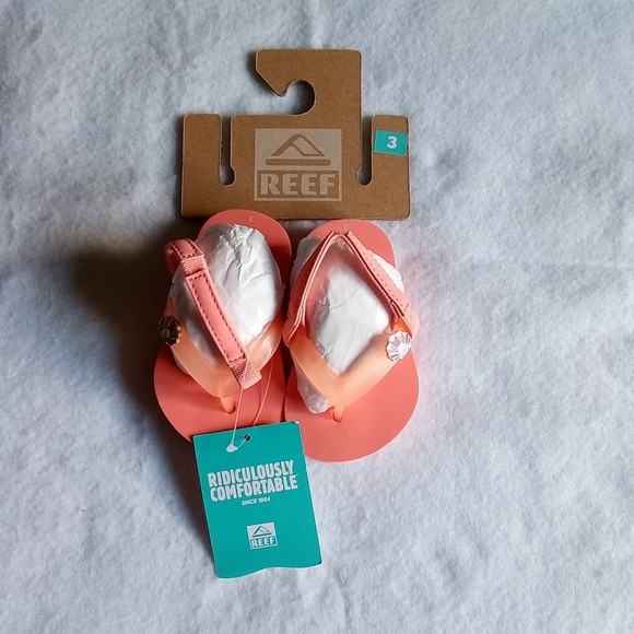 NWT Reef Kids Pink Sandals - Picture 1 of 7